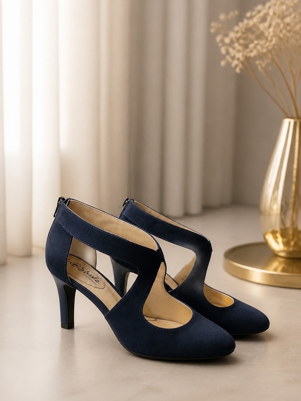 Life Stride Size 8 Women’s Navy Giovanna 2 Pumps Heels